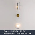 DecorBites™ Golden Metal LED Wall Lamps for Bedroom Living Room Decor