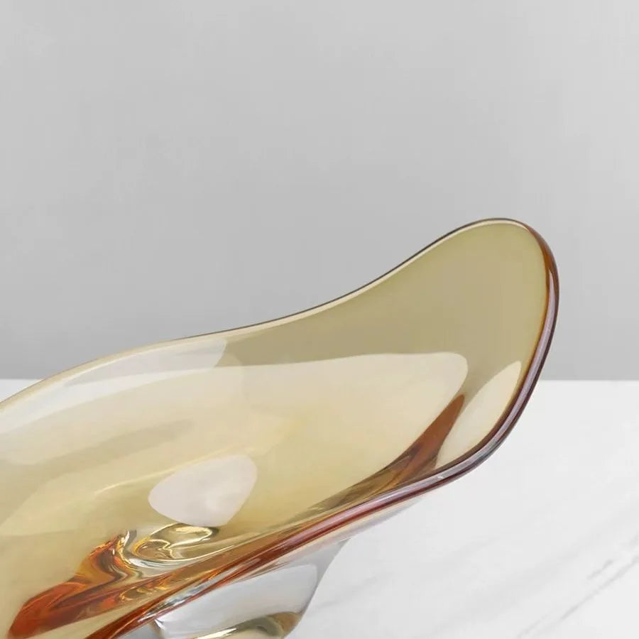 DecorBites™ Geometric Glass Bowl Tray: Elegant Home Decor & Storage Essential