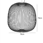 Spokes Birdcage Pendant Light in Polished Chrome