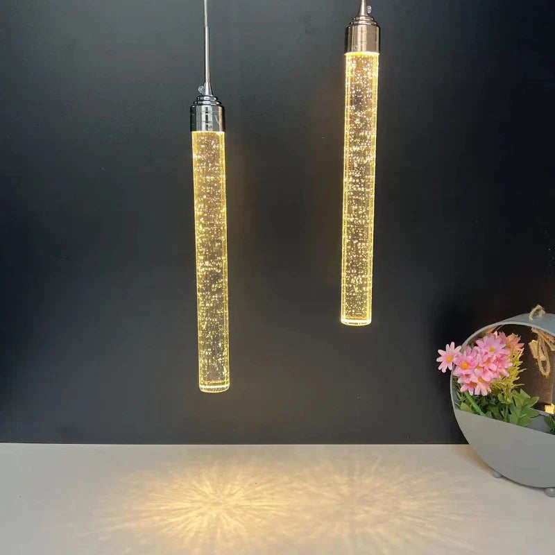 DecorBites™ Crystal LED Pendant Light for Dining Room, Living Room, and Bedroom