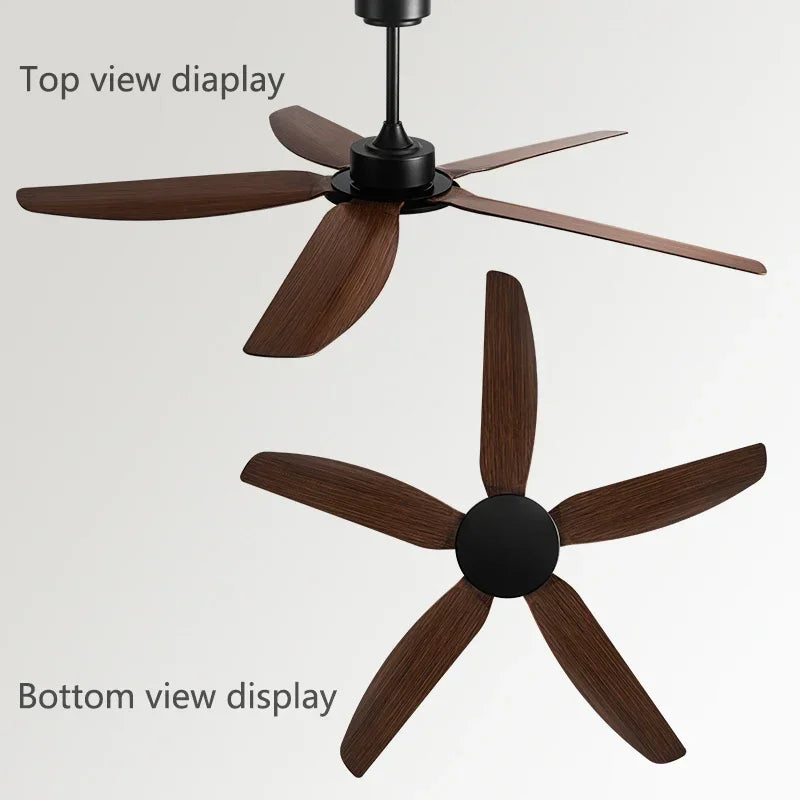 DecorBites™ 58-Inch Black Ceiling Fan with Remote Control for Commercial Use