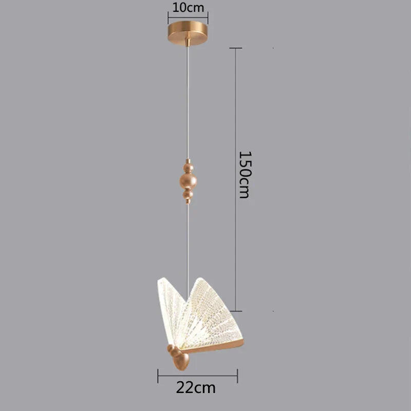 مصباح فراشة LED معلق DecorBites™ لتركيبات الإضاءة ديكور المنزل
