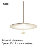 Postmodern Saucer Metal Pendant Light in White or Black