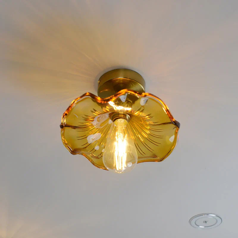 Plafonnier LED DecorBites™ en verre vert pour l'éclairage de salon et de couloir