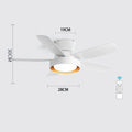 DecorBites™ 5-Blade Ceiling Fan with Remote Control & LED Light - Silent Motor