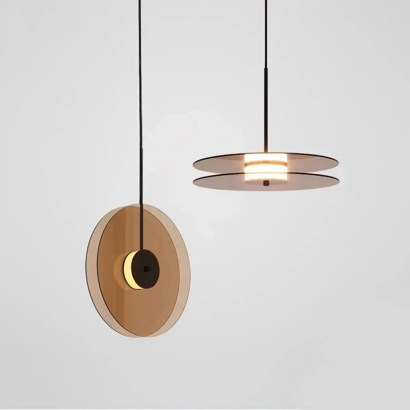 Modern Scandinavian White Glass Bedside Pendant Light