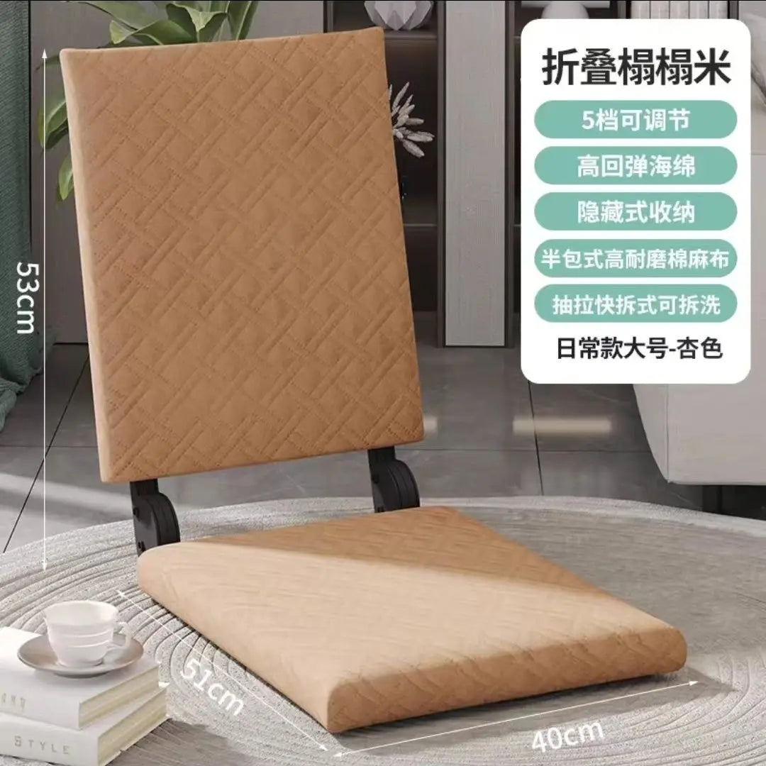 أريكة استرخاء بتصميم تاتامي ياباني من ديكور بايتس™ قابلة للجلوس في غرفة النوم ونافذة الخليج