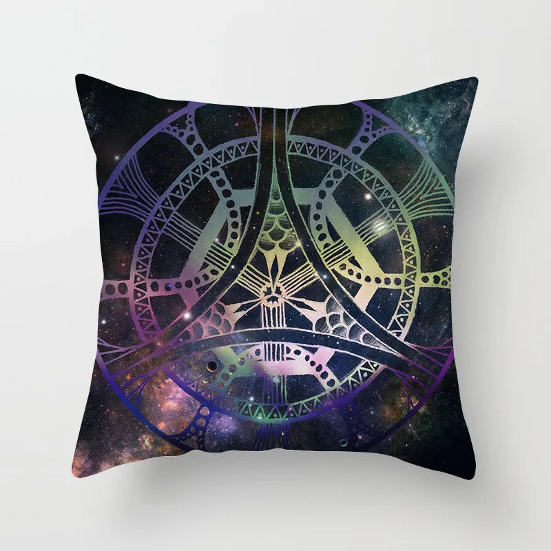 DecorBites™ Geometric Square Pillowcase Ethnic Retro Sofa Pillow Cover 45x45cm Home Decor