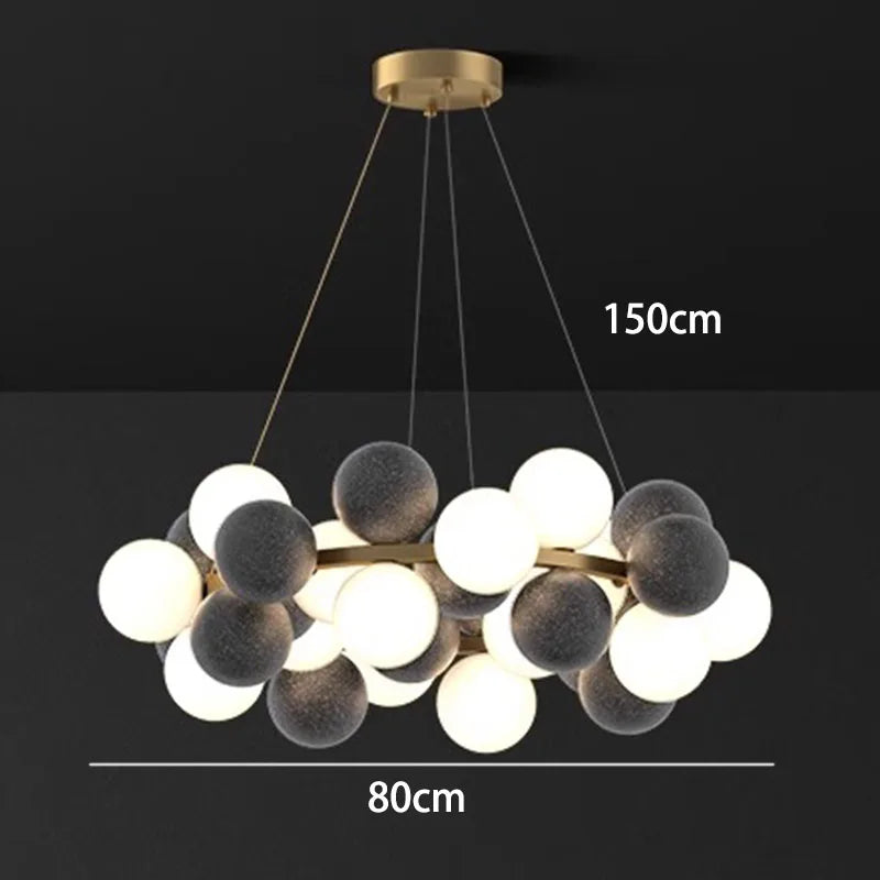 ثريات LED معلقة من DecorBites™ لديكور المنزل العصري، إضاءة داخلية لغرف المعيشة وغرف الطعام