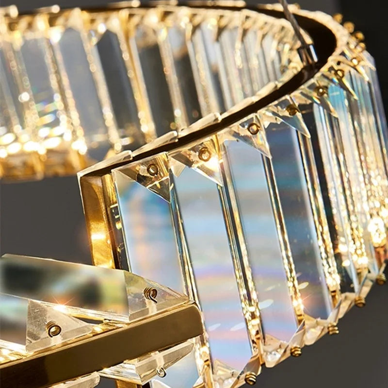 ثريا كريستال LED من DecorBites™ لعام 2025: إضاءة سقف أنيقة للمنزل والفنادق والمطابخ