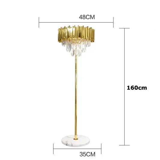 ثريات كريستال ذهبية وسوداء من DecorBites™ بإضاءة LED للسكن الفاخر والضيافة