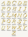 DecorBites™ 20cm Gold/Silver 3D Mirror Letters Wall Stickers For Home Decor