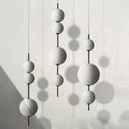 Modern Glass Globe 3-Light Pendant Chandelier
