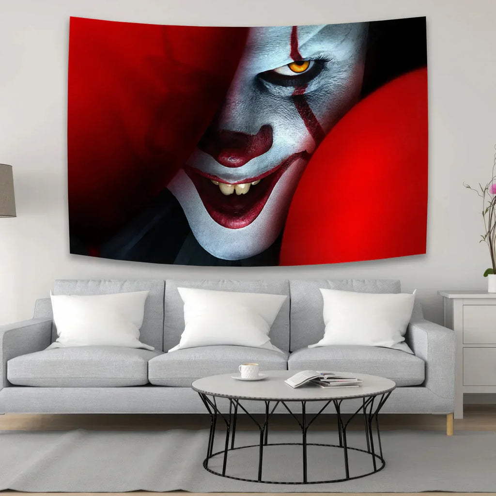 ستائر تابستري بتصميم هالويين مخدرة من DecorBites™ لديكور المنزل بلمسة أفلام الرعب