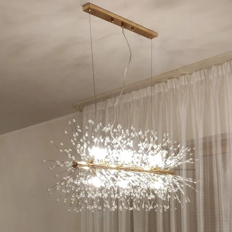 DecorBites™ Dandelion Chandelier LED Pendant Lamp for Dining Room, Bedroom, Shops