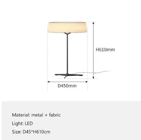 DecorBites™ Italian Design Fabric Floor Lamp for Restaurant Living Room Bedroom