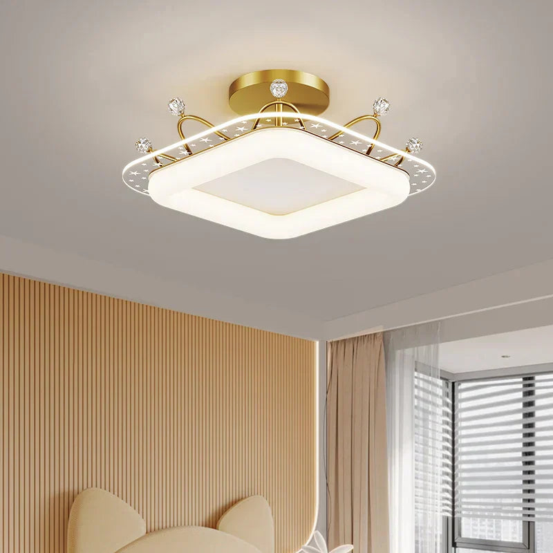 DecorBites™ Kids' Room Ceiling Light in Gold Pink Blue for Bedroom and Living Room