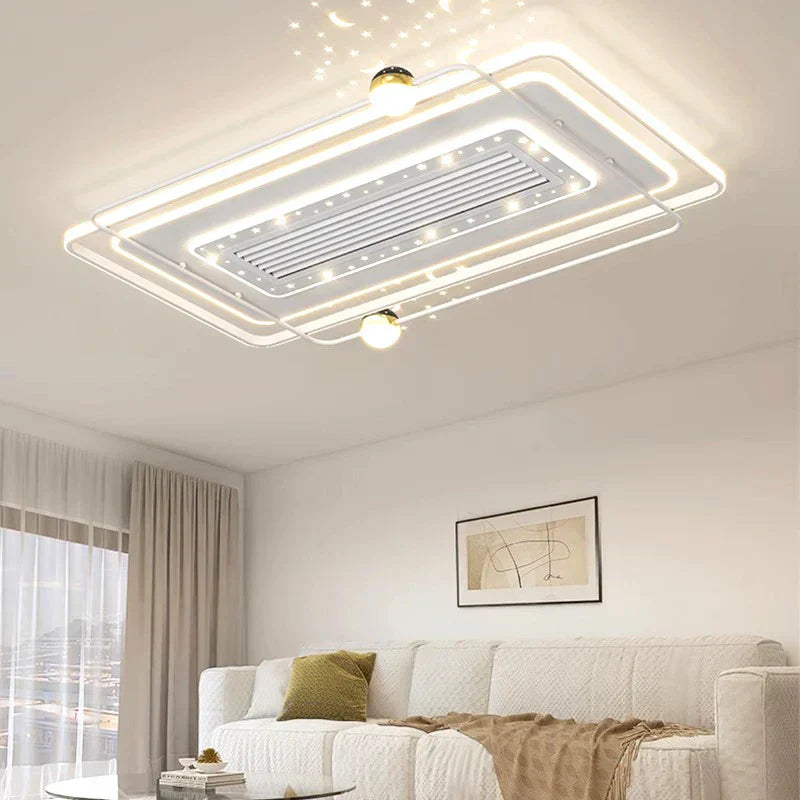 مروحة سقف غرفة نوم الأطفال DecorBites™ مع جهاز تحكم عن بعد وإضاءة LED عصرية