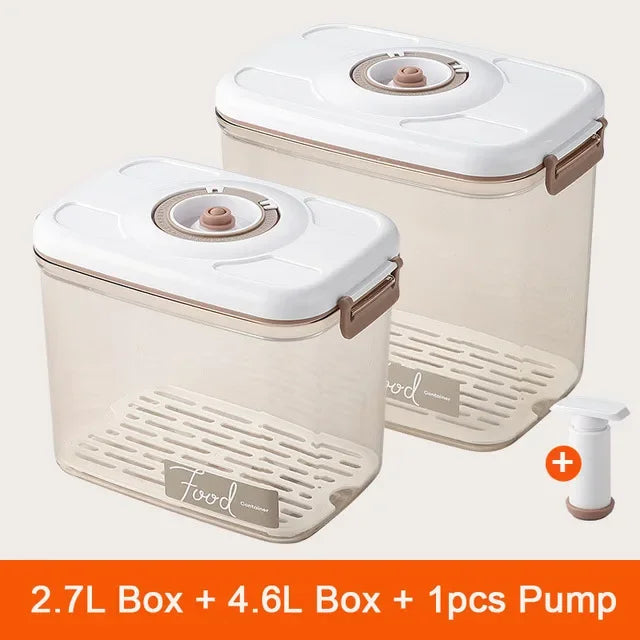 DecorBites™ Fresh-Keeping Vacuum Canister: Large Capacity Food Organizer.