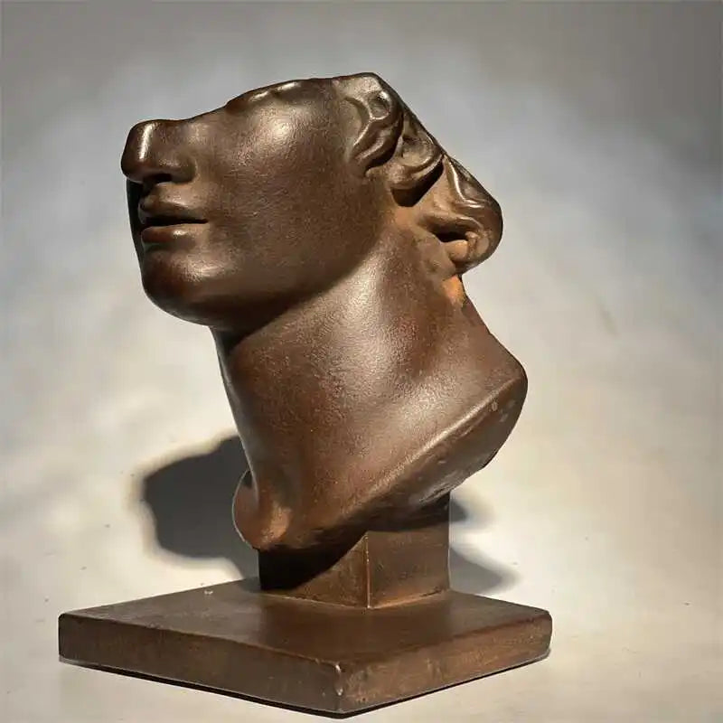 DecorBites™ Abstract Human Face Sculpture, Realistic Figure Art Statue for Home Decoration