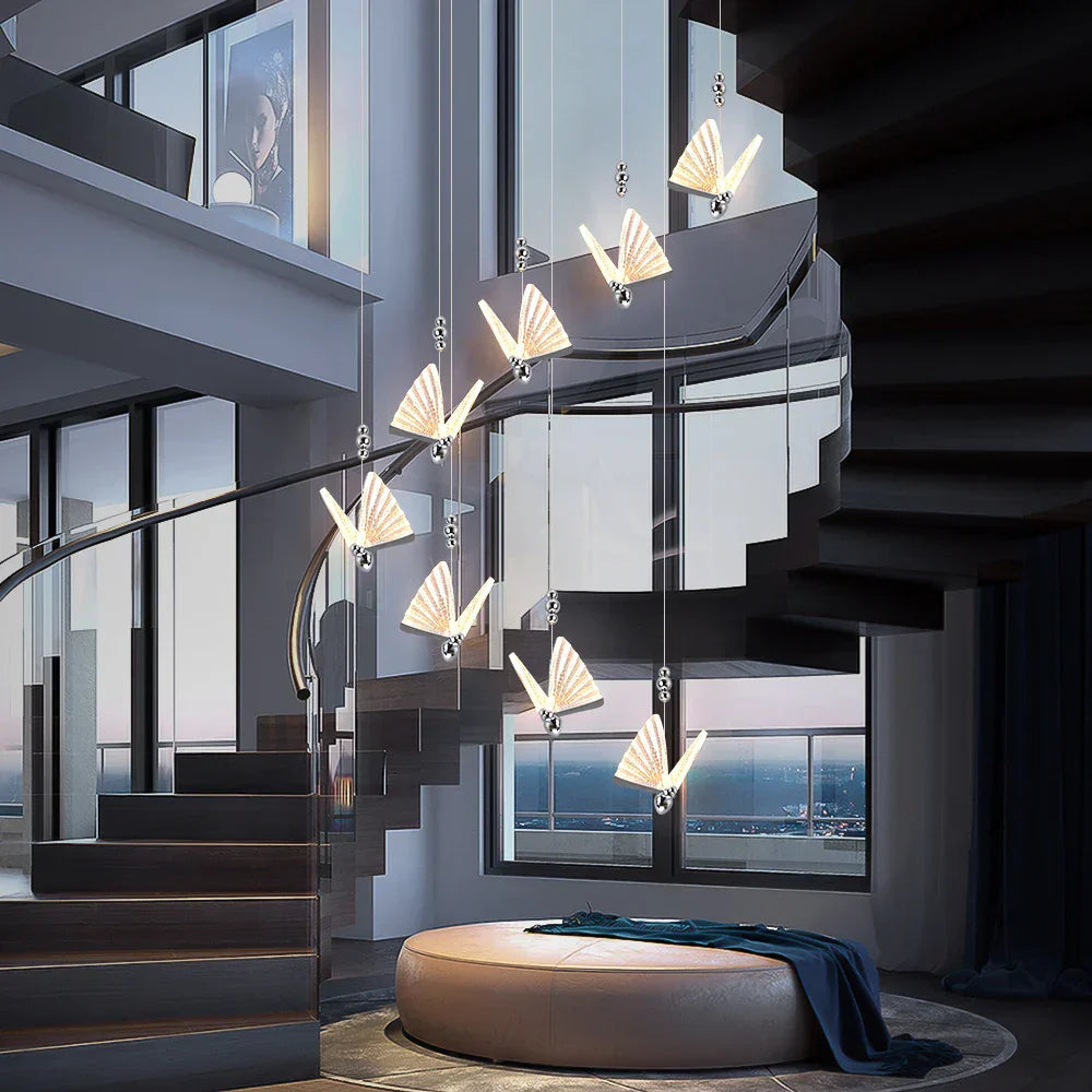 DecorBites™ Butterfly LED Pendant Chandelier for Living Room Kitchen Island Decor
