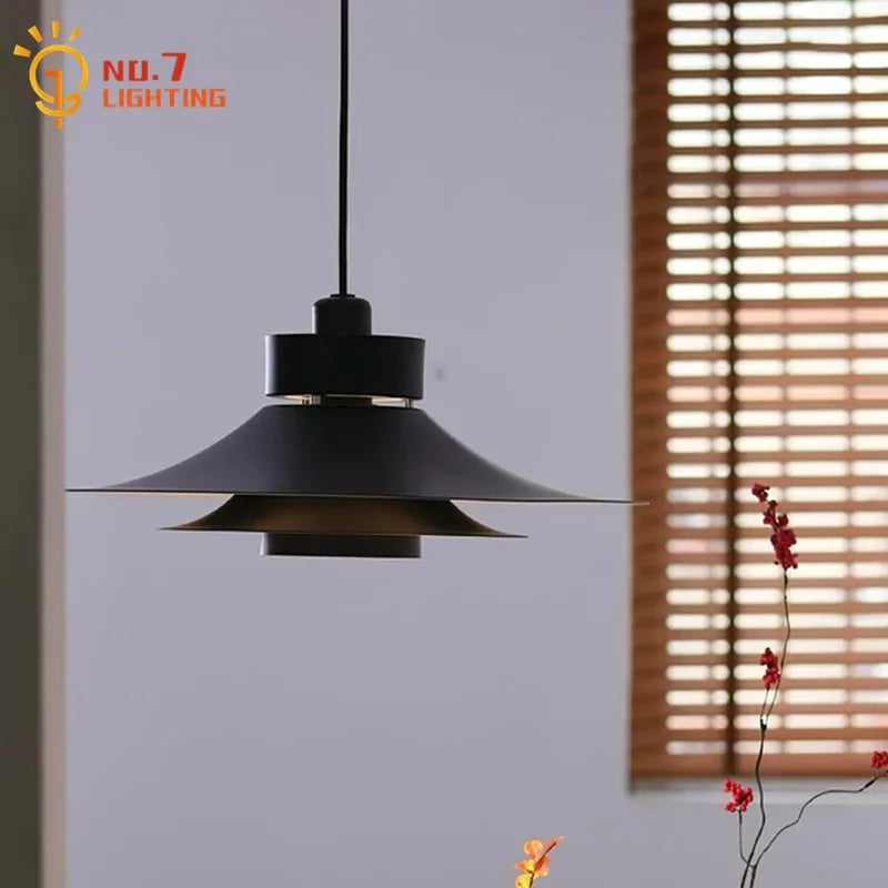 "DecorBites™ Modern Flying Saucer Pendant Light - French Atmosphere Horn Hanging Lamp"