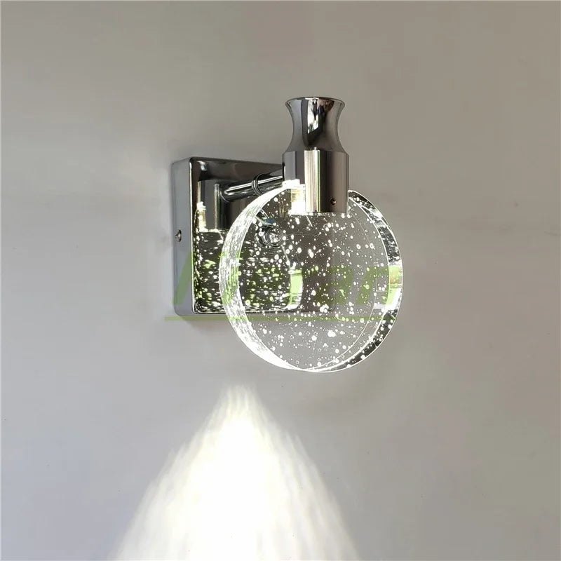DecorBites™ Crystal LED Wall Lamp for Bedroom Living Room Decor
