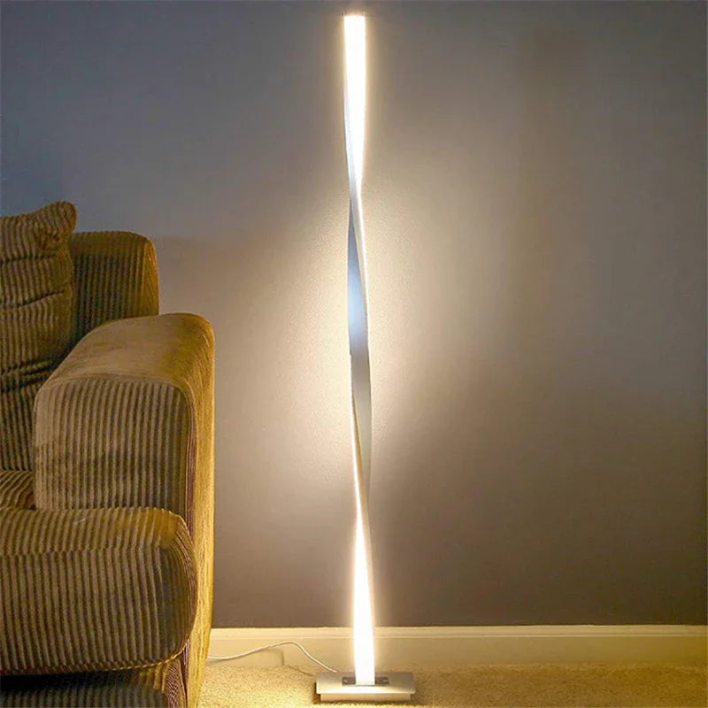 مصباح أرضي DecorBites™ LED لديكور المنزل العصري، إضاءة قائمة ساطعة لغرفة المعيشة