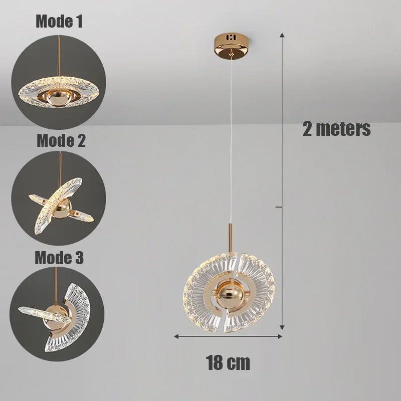 ثريا معلقة LED من DecorBites™ لغرفة الطعام والمطاعم والبارات والمصابيح الفنية المزخرفة