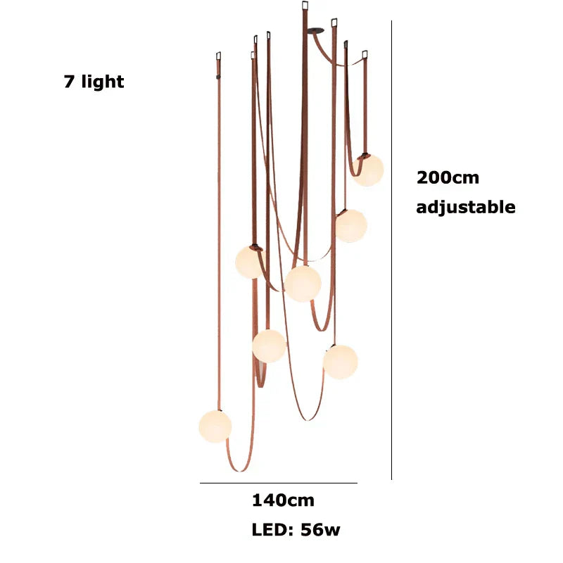 DecorBites™ Glass Ball Pendant Lamp for Loft Living Dining Room, LED Lighting