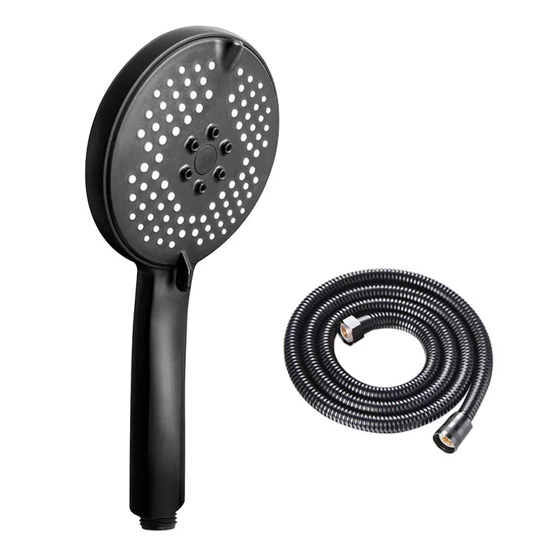 DecorBites™ 3-in-1 Pressure Boost Shower Head with Hose Base - Large Water Yield
