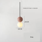 Nordic Glass Pendant Light With Iron Finish
