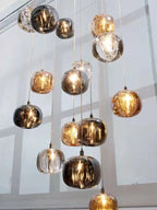 Modern Nordic Crystal Cluster Pendant Light