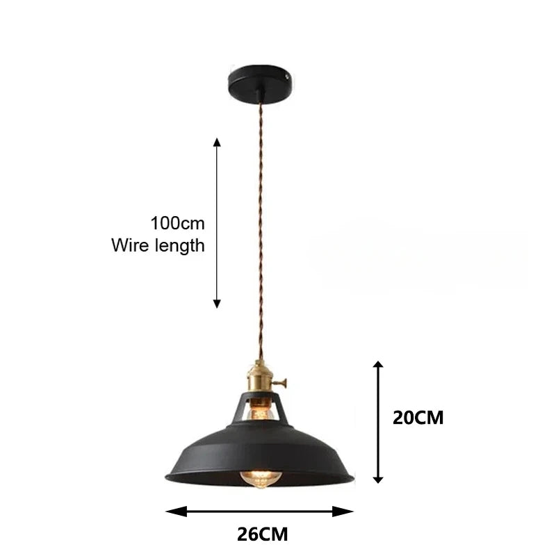 Nordic Industrial Colorful Metal Pendant Light