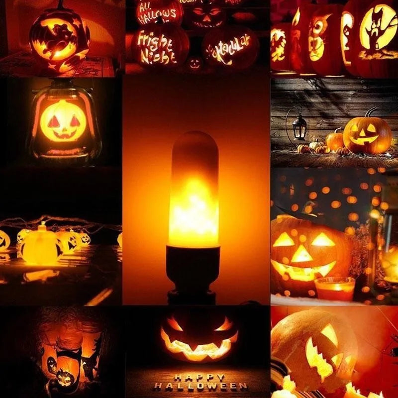 DecorBites™ لمبة لهب LED 4 أوضاع إضاءة بتأثير اللهب للحفلات وديكور الحديقة والمهرجانات وقاعات الكاريوكي