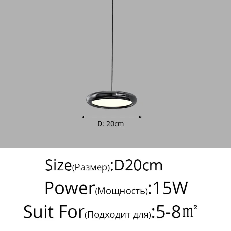 DecorBites™ LED Iron Pendant Chandelier for Home Decor and Lighting
