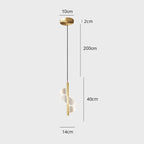 Modern Gold Pendant Light With Acrylic Shade