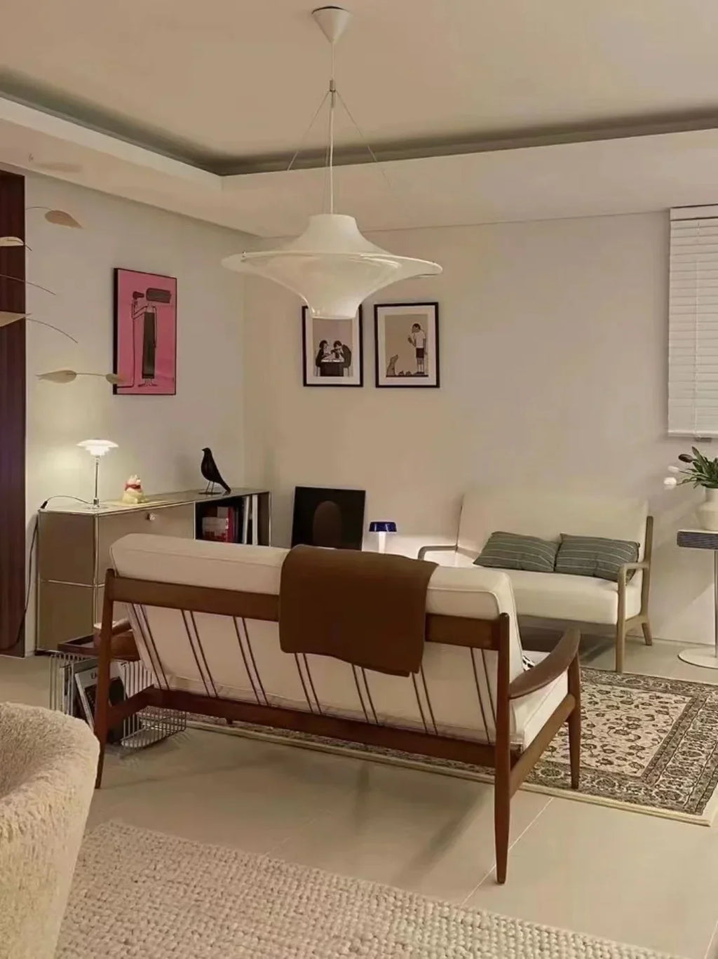 DecorBites™ French Cream Modern Chandelier for Restaurant Bedroom Hotel Villa