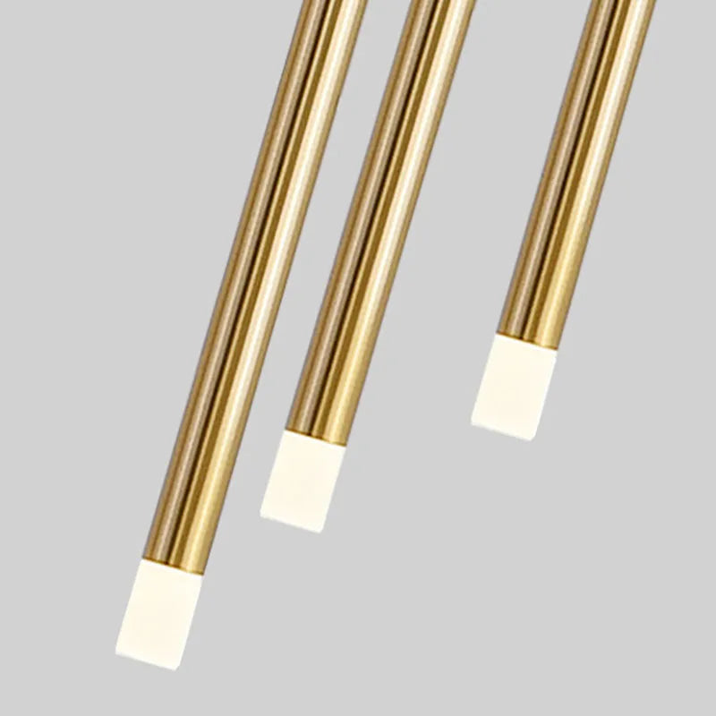ثريا DecorBites™ LED: إضاءة عصرية بسيطة قابلة للتعديل باللونين الذهبي والأسود لغرفة الطعام