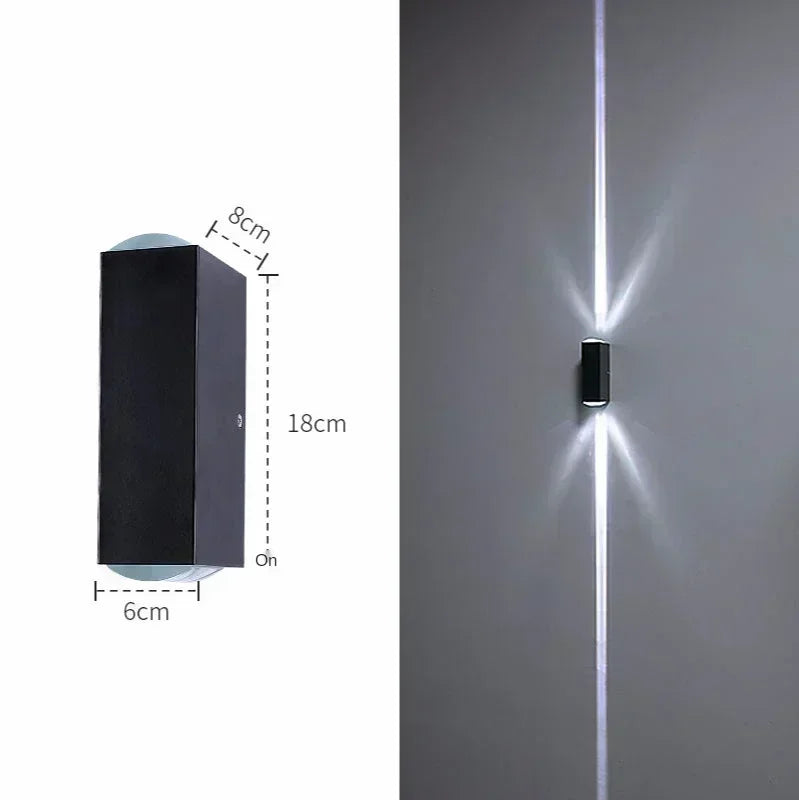 DecorBites™ Aluminum Waterproof Porch Spot Wall Lamp: High Power Indoor Outdoor Light