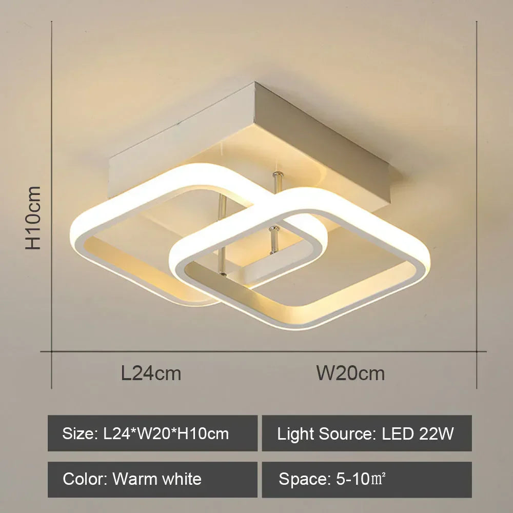 DecorBites™ LED Ceiling Light for Modern Living Room Bedroom Lighting