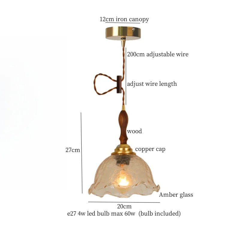 DecorBites™ Cracked Glass LED Pendant Lights for Home Decor, Restaurant, Living Room, Kitchen
