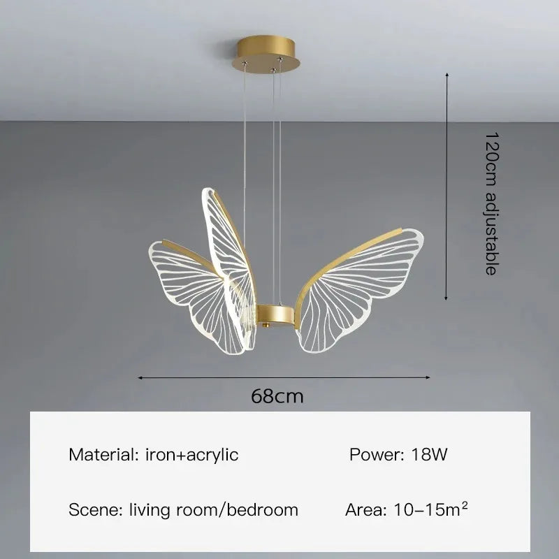 ثريات الفراشة LED من DecorBites™: تجهيزات إضاءة عصرية لديكور المنزل