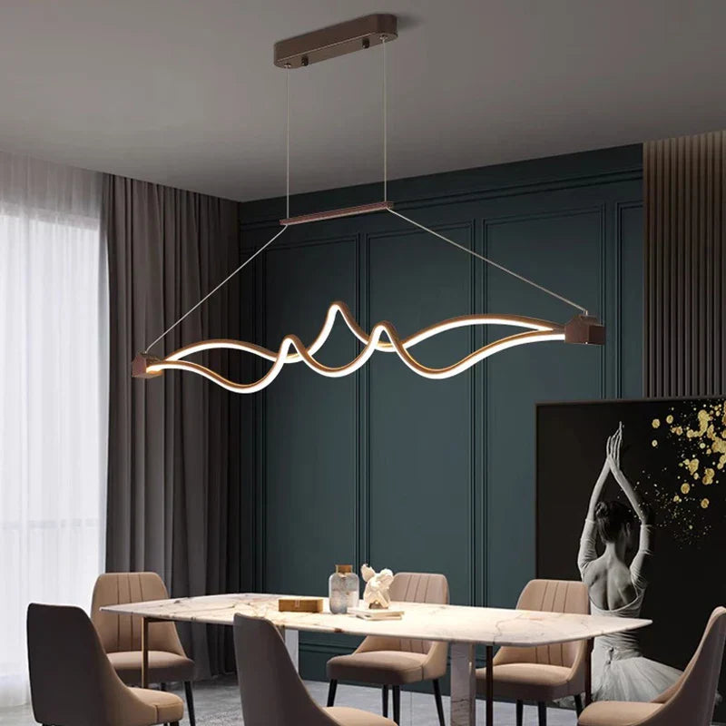ثريات قلادة LED من DecorBites™ لديكور المنزل العصري والإضاءة الداخلية
