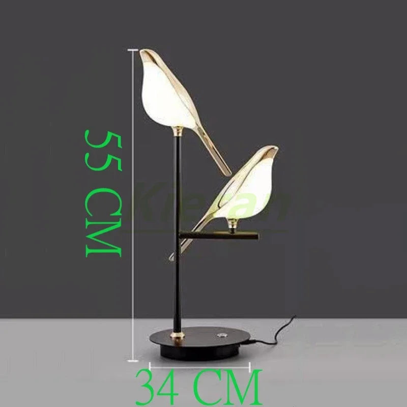 DecorBites™ Crow LED Floor Lamp - Nordic Minimalist Magpie Bird Table Light