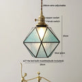 DecorBites™ Glass Copper LED Pendant Lamp for Dining Room, Nordic Modern Hanging Light Fixtures