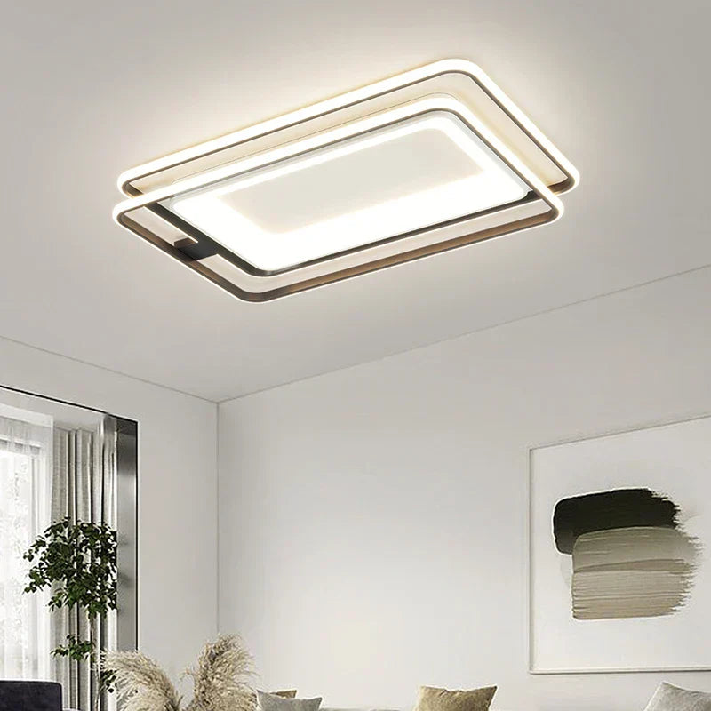 ثريا LED من DecorBites™: مصابيح سقف عصرية بسيطة مع ريموت للتحكم للمنزل وغرفة النوم والشرفة