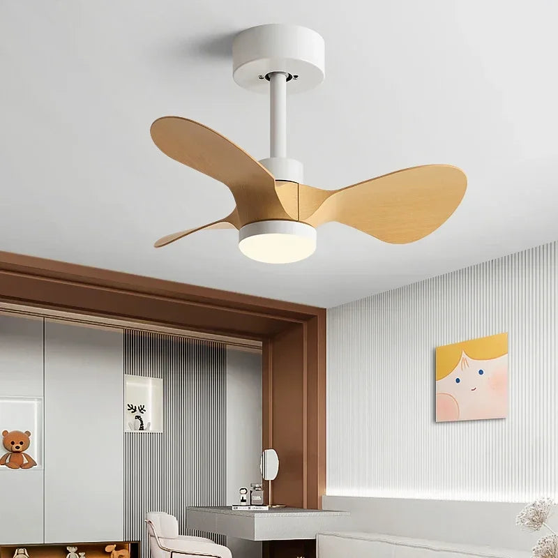 DecorBites™ 24-Inch Mini Ceiling Fan with Lights, Modern Design for Home and Office
