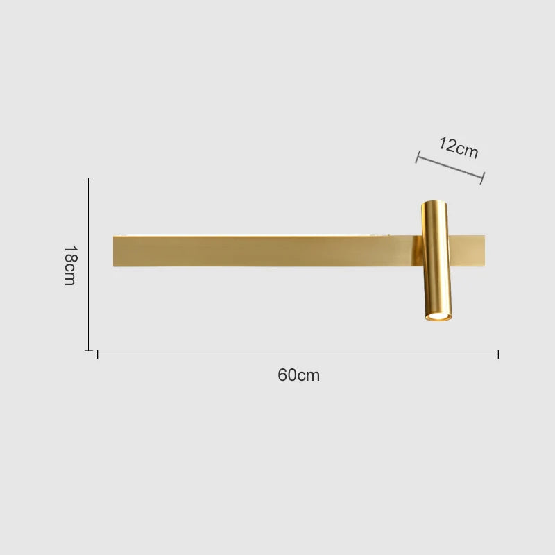 DecorBites™ Copper Wall Light Nordic Style for Bedroom Bedside, Modern Minimalist Design