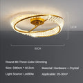 DecorBites™ Crystal LED Chandelier: Luxury Modern Bedroom & Living Room Ceiling Light